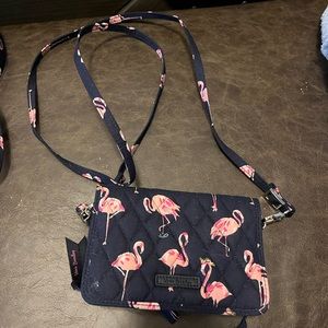 Vera Bradley Flamingo Fiesta crossbody bag.